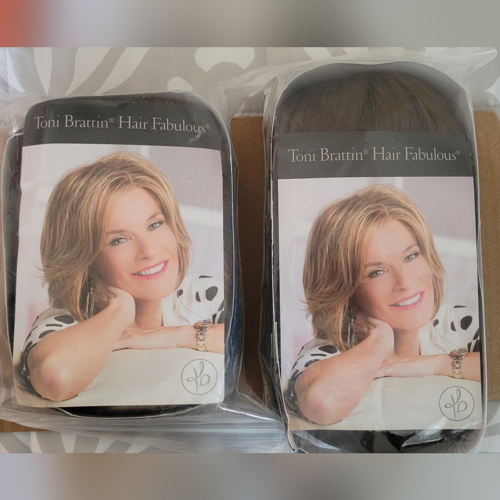 2 toni brattin hair fabulous wig in red blonde & Light Brown